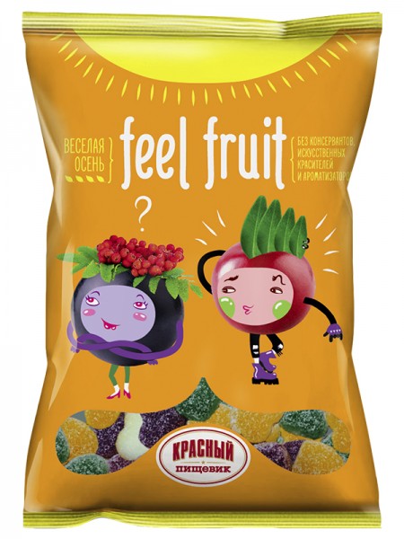 Мармелад фас. Жев. Веселая Осень Feel Fruit пак.75гр Кр.Пищевик